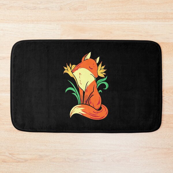 Item preview, Orange fox with flowers designed and sold by AliceMarr.
