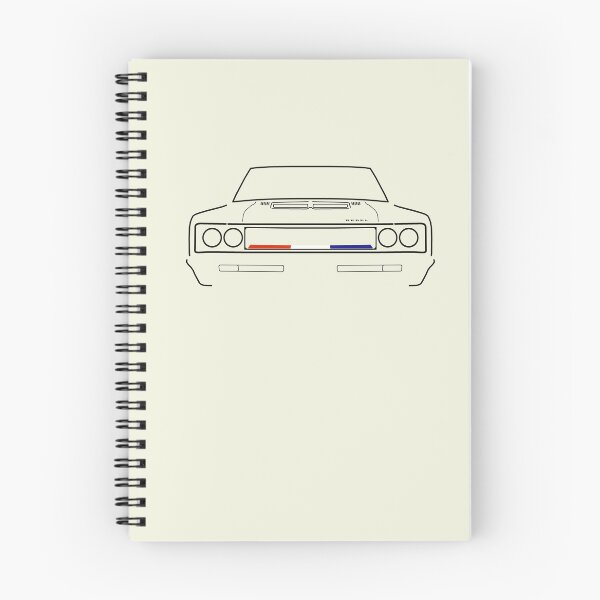 Item preview, AMC Rebel The Machine 1970 classic muscle car black outline graphic  designed and sold by soitwouldseem.