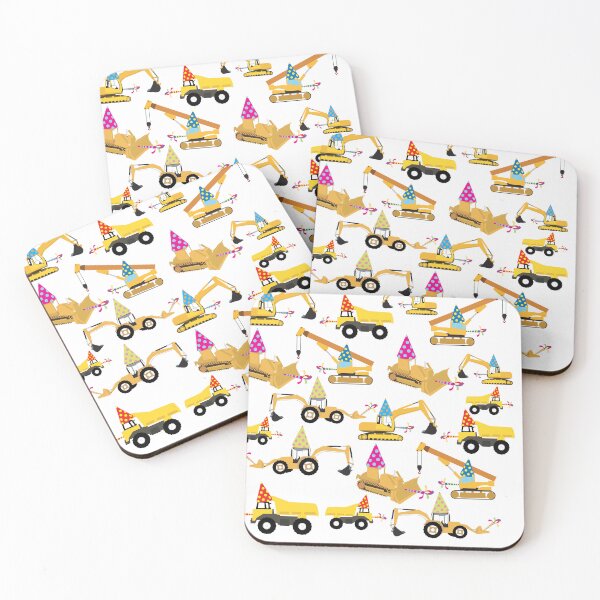 Item preview, Construction Trucks Birthday Party Pattern  designed and sold by idovedesign.