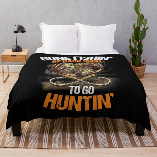 Item preview, Gone Fishin' Be Back Soon To Go Huntin' designed and sold by SanaiColton.