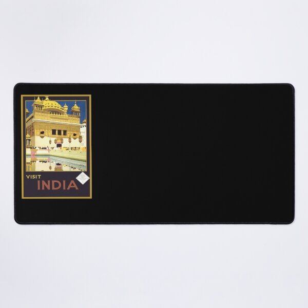 Item preview, Visit India Vintage Travel Poster designed and sold by cjgraphic.