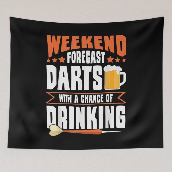 Item preview, Weekend Forecast Darts With A Chance Of Drinking Dart League  designed and sold by amyadt77.