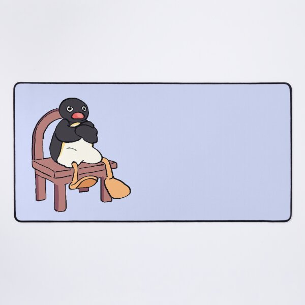 Aperçu de l'œuvre Je dessine un pingouin boudeur sur une chaise meme créée et vendue par RansRoom.