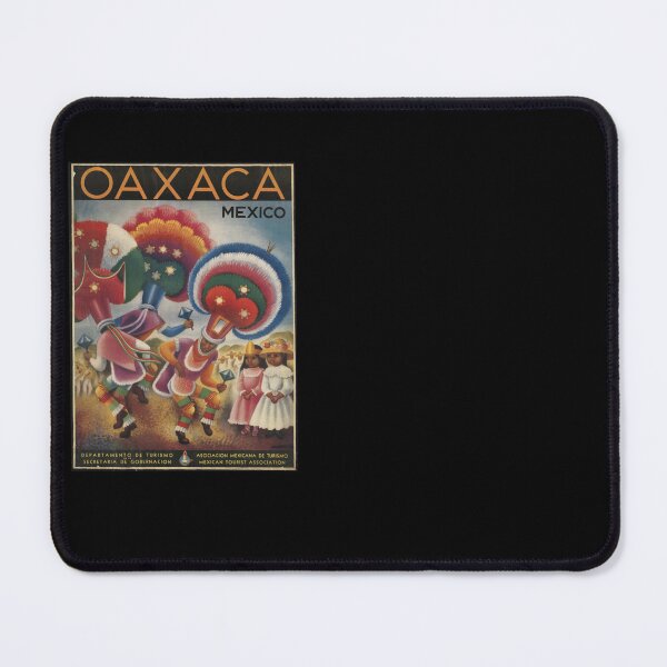 Item preview, Oaxaca, Mexico Vintage Travel Poster designed and sold by cjgraphic.