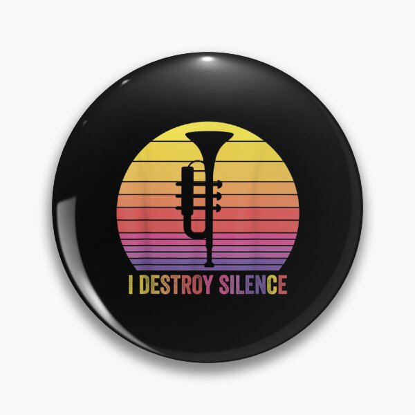 Item preview, Trumpet Retro Vintage I Destroy Silence Funny Trumpeters  designed and sold by amyadt77.
