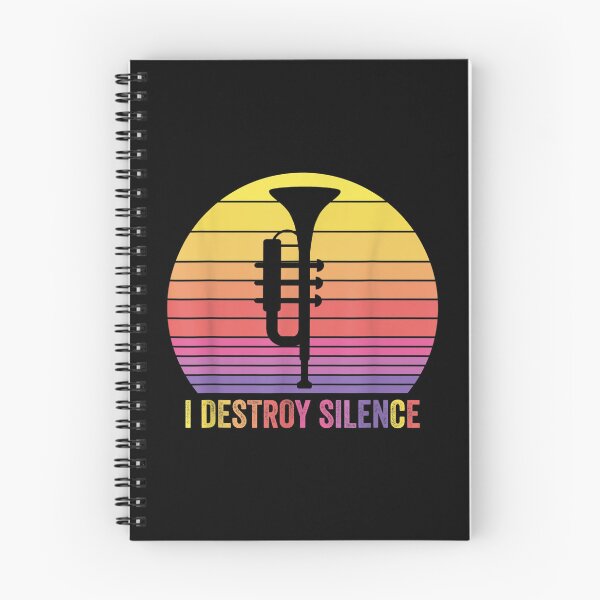 Item preview, Trumpet Retro Vintage I Destroy Silence Funny Trumpeters  designed and sold by amyadt77.