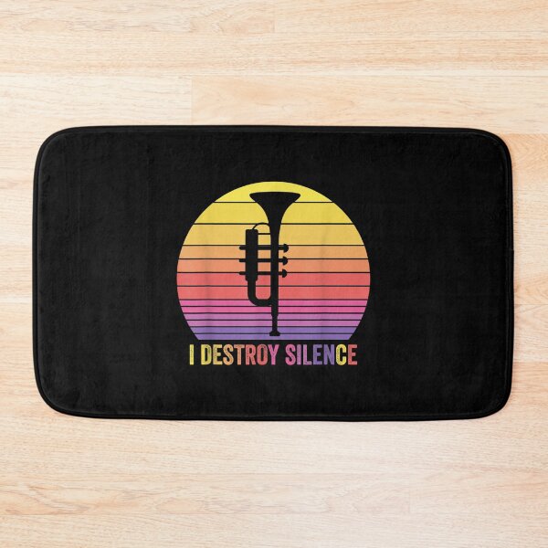 Item preview, Trumpet Retro Vintage I Destroy Silence Funny Trumpeters  designed and sold by amyadt77.