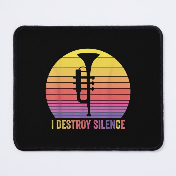 Item preview, Trumpet Retro Vintage I Destroy Silence Funny Trumpeters  designed and sold by amyadt77.