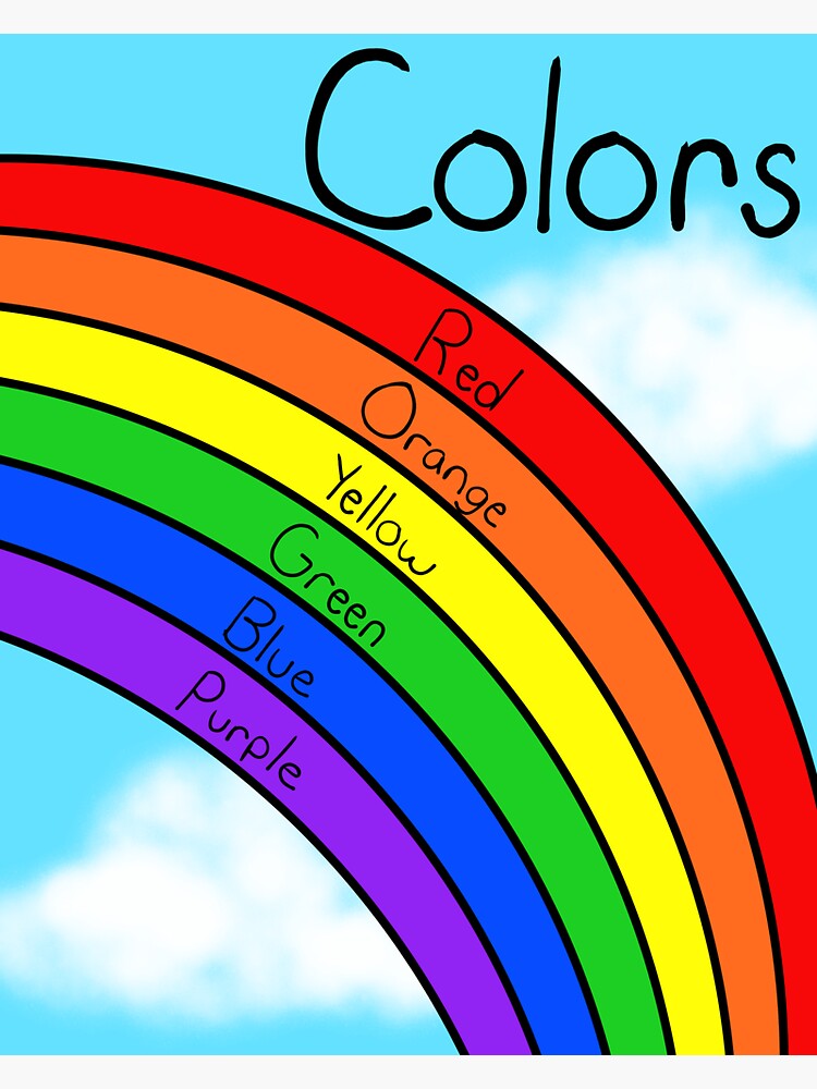 "Colors of the Rainbow" Sticker for Sale by ks133208 Redbubble