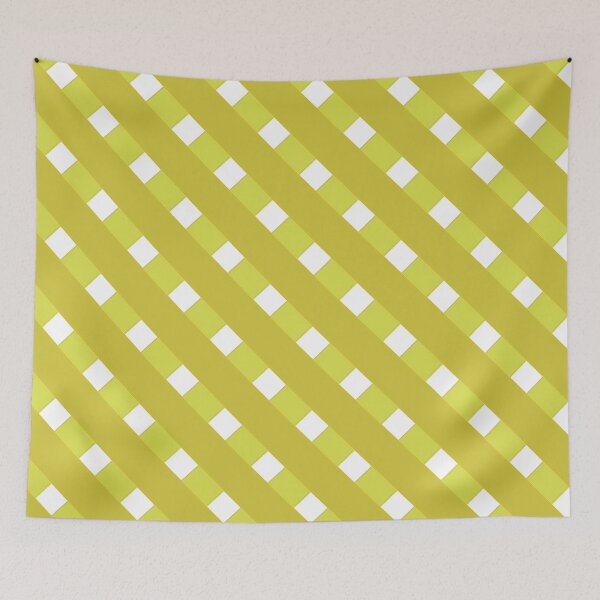 Item preview, diagonal linen fabric pattern lattice structure, plaid outfit women designed and sold by Kirei-Lily.