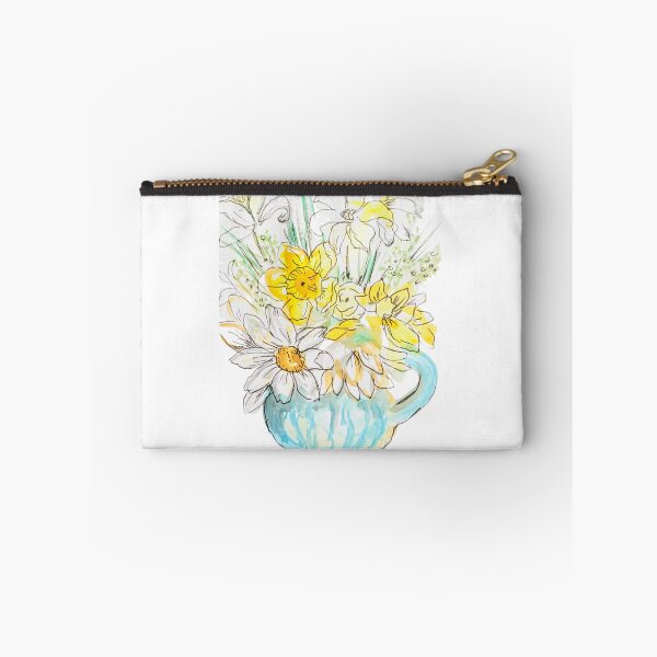 Item preview, Hand painted watercolor daffodils, yellow & white flowers spring floral art designed and sold by Paintingladycat.