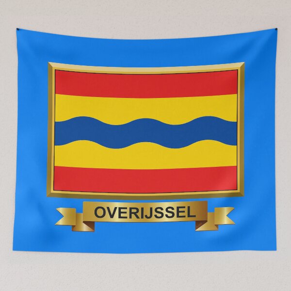 Item preview, OVERIJSSEL Flag Gifts, Masks, Stickers & Products (15) designed and sold by mpodger.