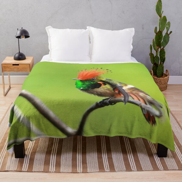 Item preview, rufous crested coquette Lophornis delattrei designed and sold by ritusdesigns.