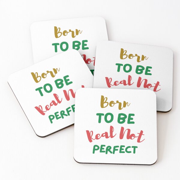 Item preview, Born To Be Real Not Perfect designed and sold by Shop-ArtGallery.