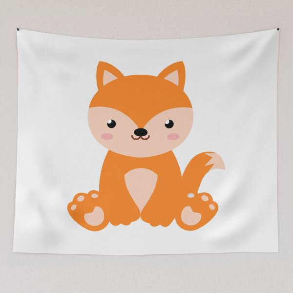 Item preview, Cute fox designed and sold by ShopLeilaArt.
