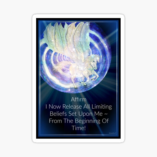 Whispers in the Wind ~ Release Limiting Beliefs ~ Affirmation Sticker