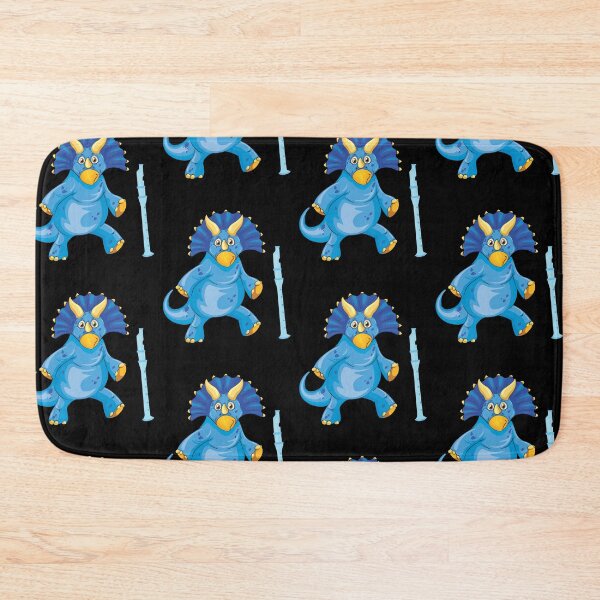 Item preview, Dinosaur Playing Flute ,Funny Good Dinosaur Flute Lovers Blue Design designed and sold by pedrored369.