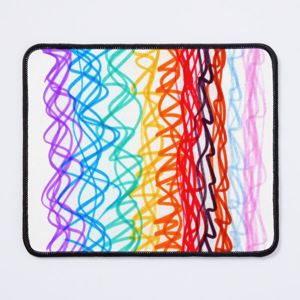 Item preview, Pride Waves, progressive rainbow flag colour wave scribble designed and sold by acediscovery.