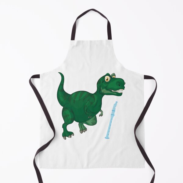 Item preview, Dinosaur Playing Flute ,Funny Good Dinosaur Flute Lovers Cool Green Design designed and sold by pedrored369.