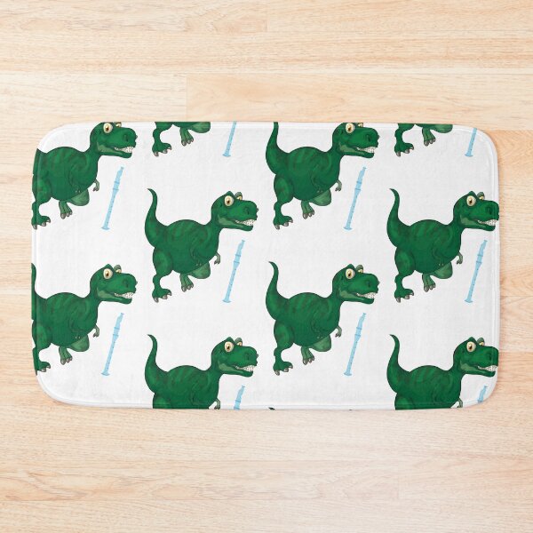 Item preview, Dinosaur Playing Flute ,Funny Good Dinosaur Flute Lovers Cool Green Design designed and sold by pedrored369.