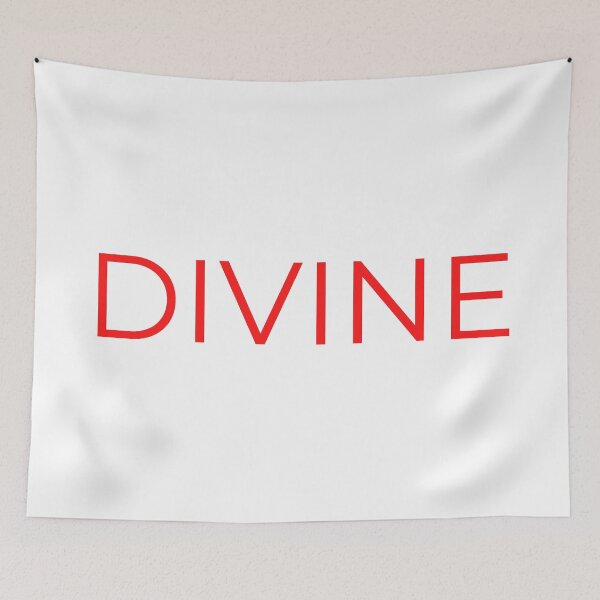 Item preview, Divine word Minimal Simple Text Design - Red Font  designed and sold by BE The Oracle.