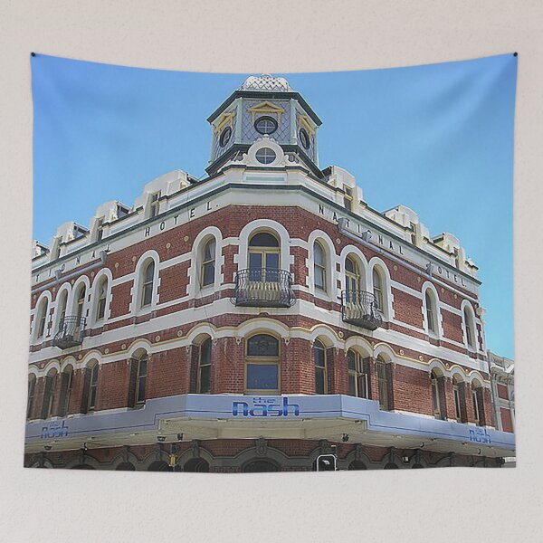 Artikelvorschau, National Hotel Fremantle Australia, The Nash, Western Australia, Perth, Walyalup, Fremantle Harbour, Victorian Streetscape, Swan River entworfen und verkauft von Nostrathomas66.