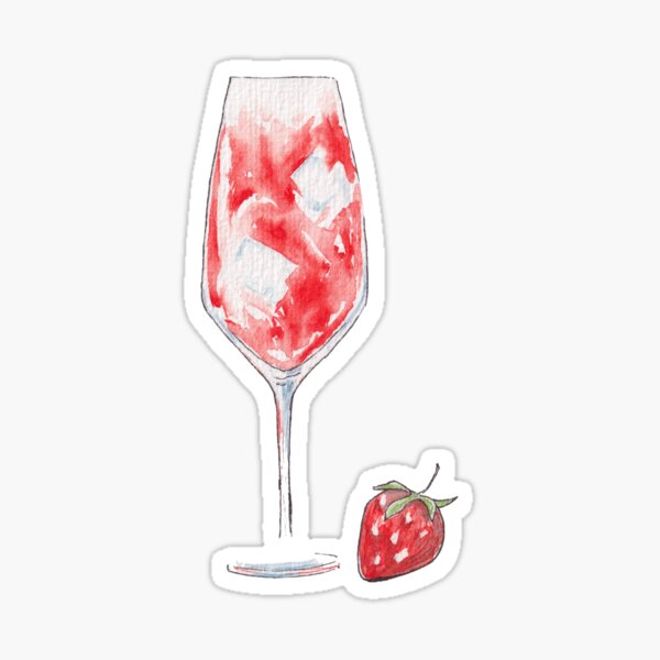 Artikel-Vorschau von Aquarell-Erdbeercocktail, designt und verkauft von NinaFert.