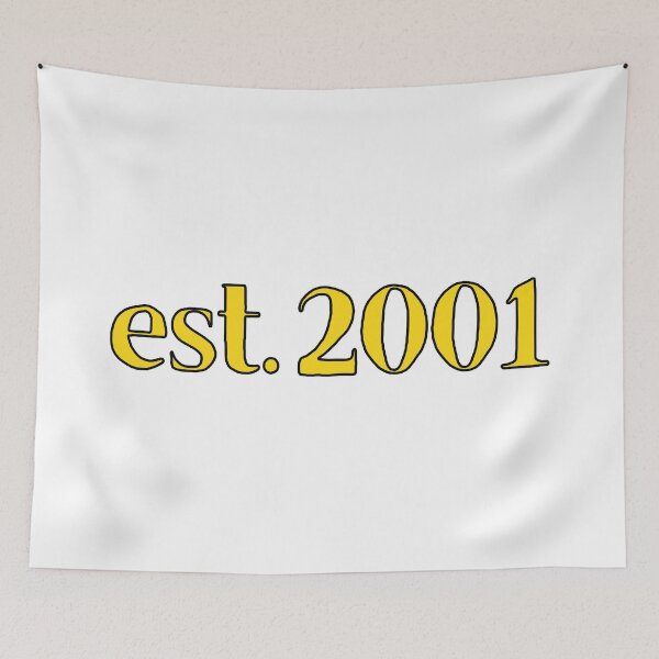 Item preview, Est. 2001 Cartoonish Retro Birthday designed and sold by MSA-42.
