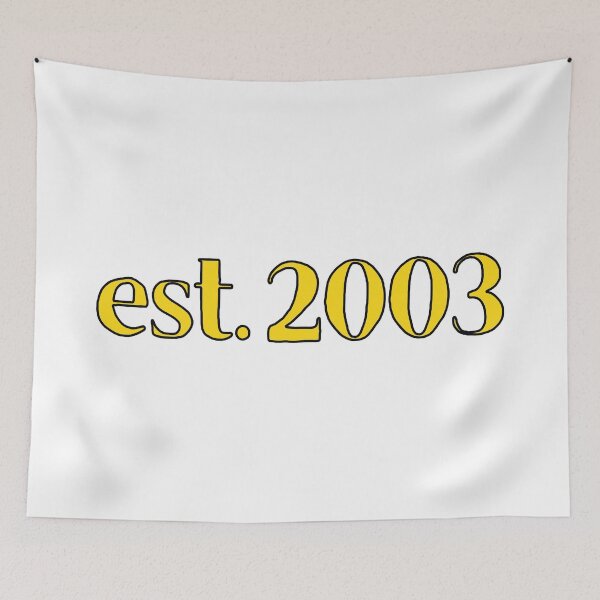 Item preview, Est. 2003 Cartoonish Retro Birthday designed and sold by MSA-42.