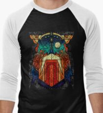 ODIN WODAN geometric vikings ornament art Men's Baseball ¾ T-Shirt