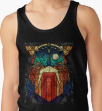 ODIN WODAN geometric vikings ornament art Tank Top