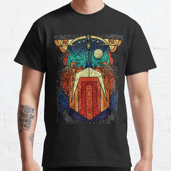 ODIN WODAN geometric vikings ornament art Classic T-Shirt