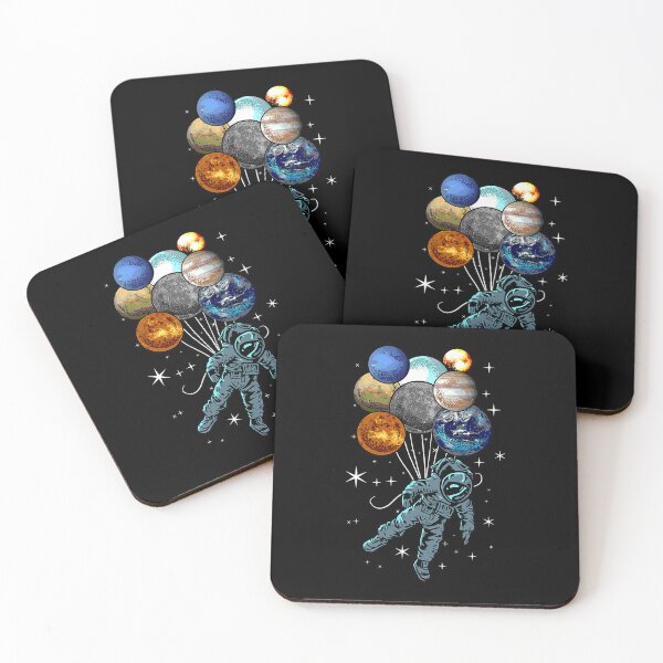 Item preview, Astronaut Space Balloons Moon Mars Planets designed and sold by shannange.