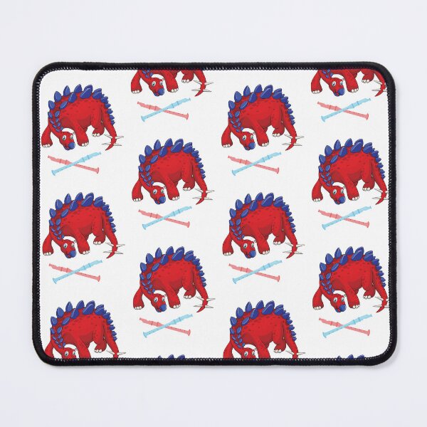 Item preview, Dinosaur Playing Flute ,Funny Good Dinosaur Flute Lovers Cool Red Blue Design designed and sold by pedrored369.