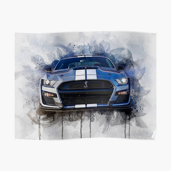 SHELBY MUSTANG CAR POSTER Photo Picture Poster Print Art A0 to A4 AB106 
