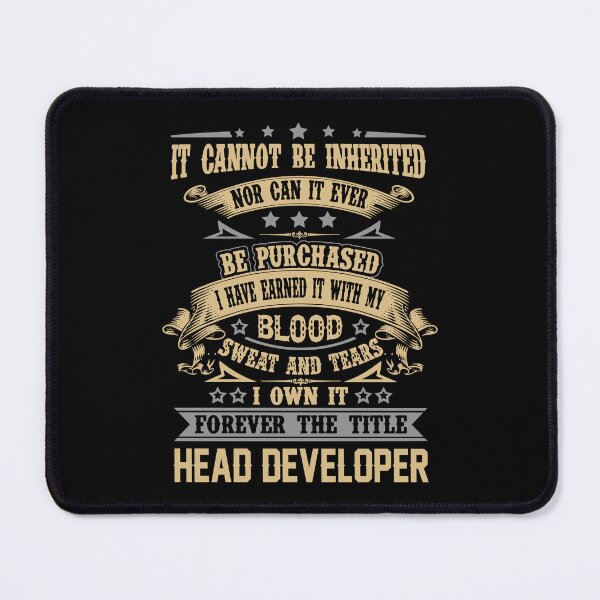 Item preview, Head Developer T Shirt - Forever The Title Job Gift Item Tee designed and sold by celiagomez456.