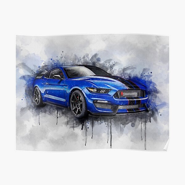 Ford Mustang Shelby Gt350 Poster For Sale By Coolmathposters Redbubble 2720