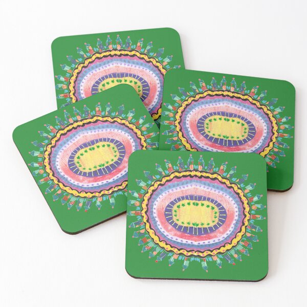 Item preview, Funky Boho Mandala #4 designed and sold by MarcyBrennanArt.