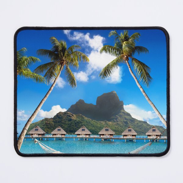 Item preview, Bora Bora Palm Trees Hammock Overwater Bungalows designed and sold by RyansOpenDoor.