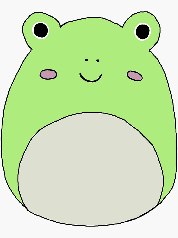 "Squishmallow Wendy the Frog Digital Art" Sticker for Sale by