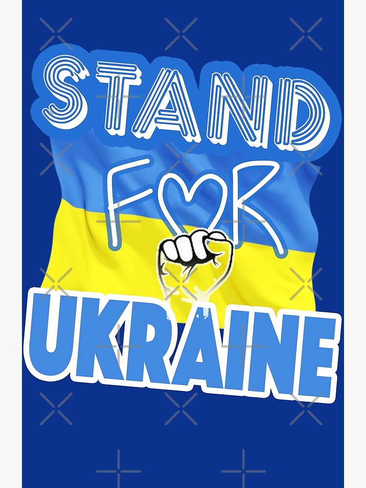 "stand for ukraine" Poster for Sale by fatimadure Redbubble