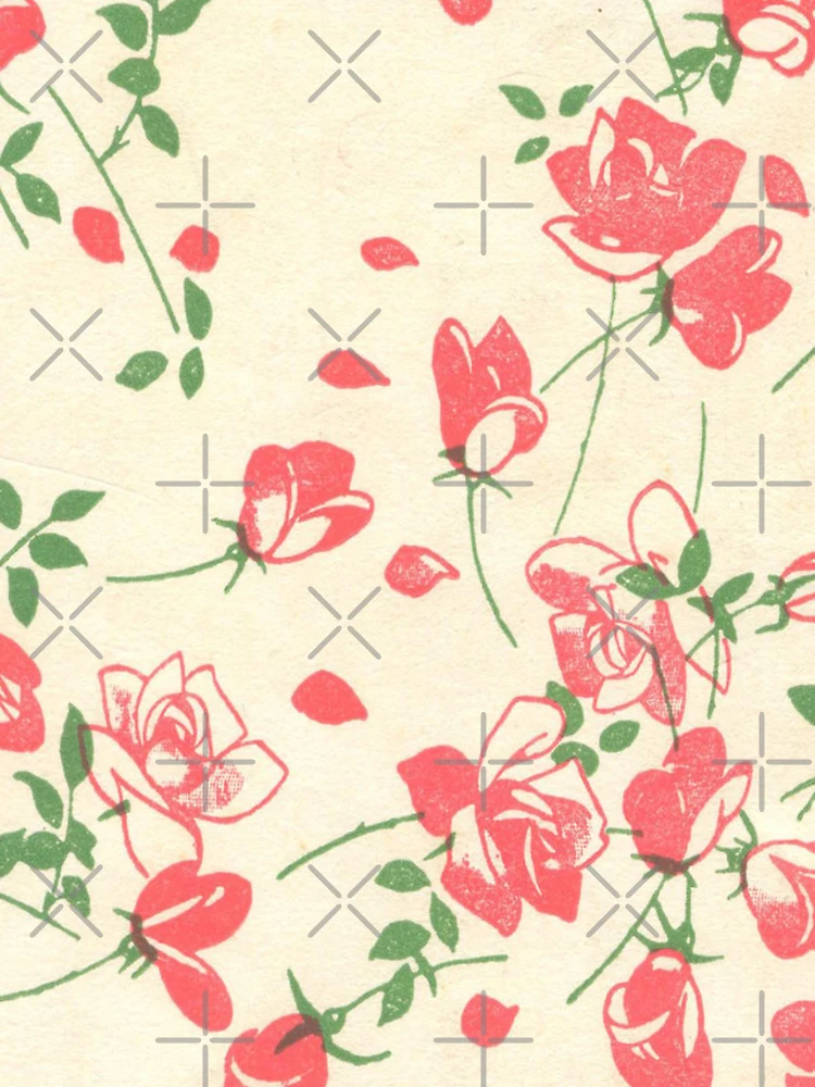 Thumbnail 5 of 5, iPhone Case, Retro Roses Floral Pattern designed and sold by elevens.
