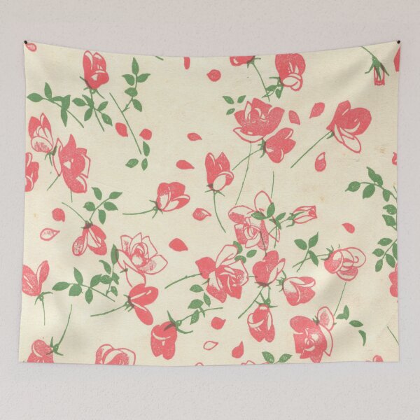 Item preview, Retro Roses Floral Pattern designed and sold by elevens.