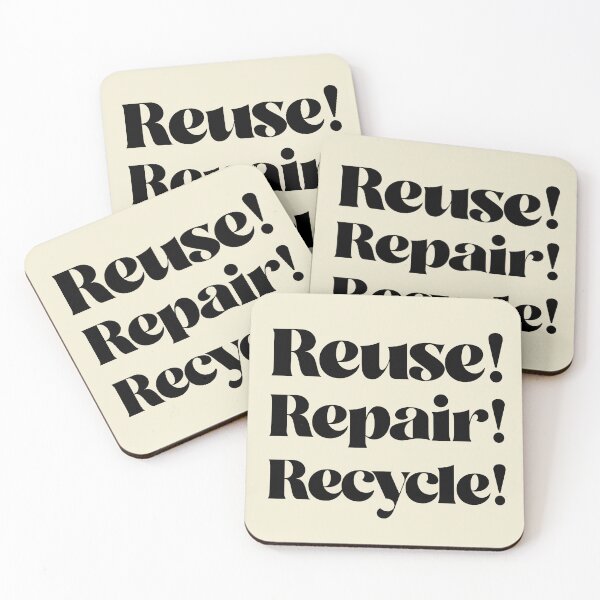 Item preview, Reuse Repair Recycle designed and sold by Paperfly Studio.