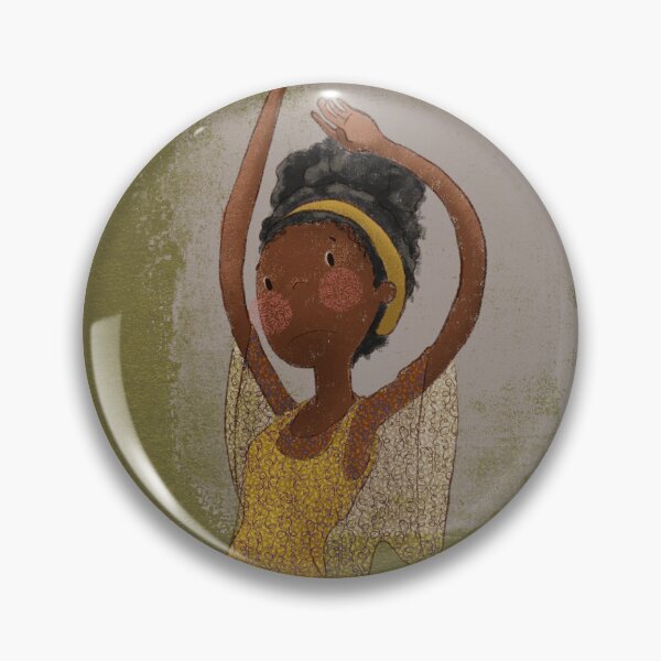 Item preview, Whimsical Character Illustration Stretching her Arms Textured Drawing designed and sold by haximica.