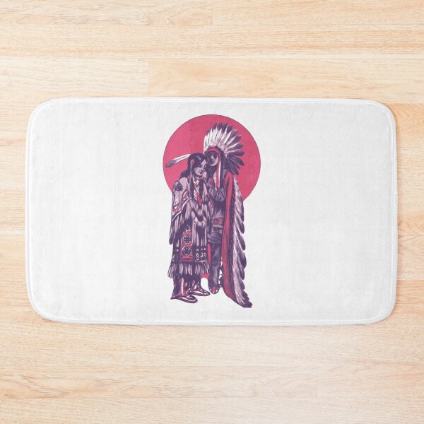Item preview, Native American couple. Drawing of man and woman in love.   designed and sold by kaliabowman99.