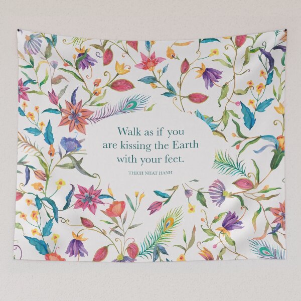 Item preview, Walk as if you are kissing the Earth with your feet. - Thich Nhat Hanh designed and sold by StudioCitrine.