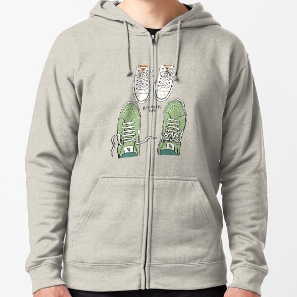 nick and charlie, boy meets boy shoes Zipped Hoodie