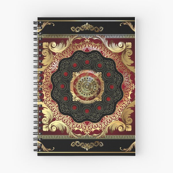 Item preview, Ornate Baroque Filigree Red Black Gold Greek Key Meander designed and sold by Yiorgos Designs.