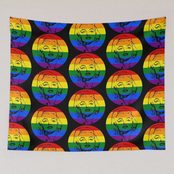 Item preview, Marilyn Monroe LGBT Stencil designed and sold by RevolutionInPaint.